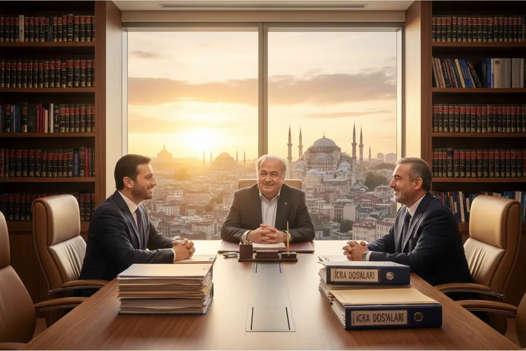 Alacak tahsili ve mali yapılandırma süreçlerinde  bir avukat desteği, ticari itibarınızı koruyan en stratejik kalkanınızdır. Avukat Kenan Uysal Hukuk Ofisi, şeffaf konkordato projeleri ve hızlı haciz işlemleriyle yanınızdadır. Varlıklarınızı güvenceye almak için bizimle şimdi iletişime geçin.