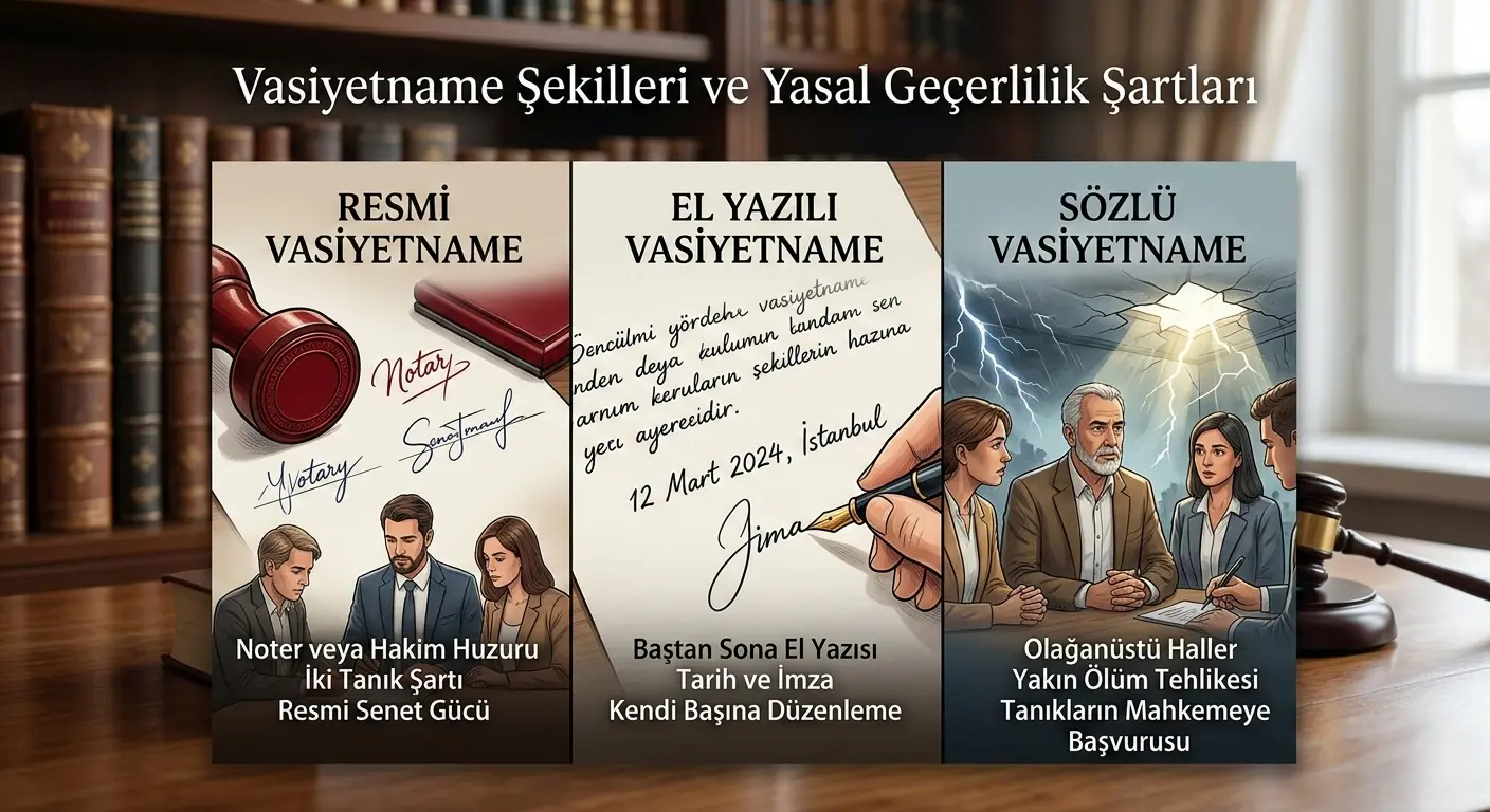 Vasiyetname Şekilleri ve Yasal Geçerlilik Şartları