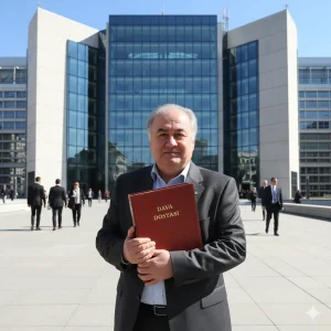 AIHM Binasinin Onunde Avukatin Guvenle Dava Dosyasi